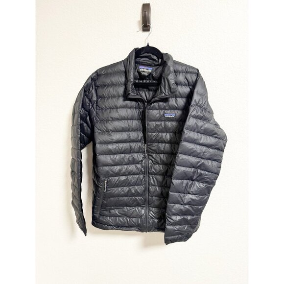 Patagonia Mens Down Sweater Jacket 800 Fill Goose Down Insulated Black Size XL - Picture 3 of 8